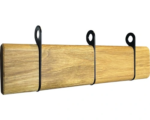 Kapstok Klapbaar Met 3 Haken Hout-zwart