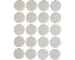 Viltglijder Zelfklevend Rond Wit Ø 22 Mm, 20 Stuks