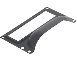 INTERSTEEL Etiketgreep 73 Mm Mat Zwart