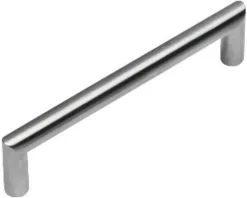 INTERSTEEL Meubelgreep Hoek 90° RVS Geborsteld, Ø 13 Mm Lengte 140 Mm