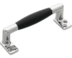 INTERSTEEL Beugelgreep Recht Chroom Ebbenhout 110 Mm