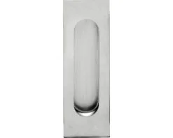 INTERSTEEL Komgreep Rechthoek RVS Geborsteld, 170x50 Mm