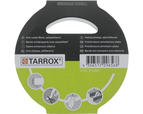 TARROX Antislip Tape Zelfklevend Transparant, Rol 25x5000 Mm - Afbeelding 2
