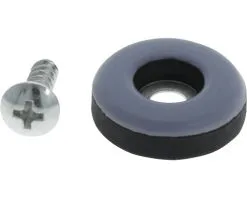 TARROX PTFE-glijder Met Schroef Ø 22 Mm Grijs, 4 Stuks