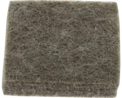 TARROX Antikras Vilt Zelfklevend Vierkant Bruin 25x25x6 Mm, 8 Stuks