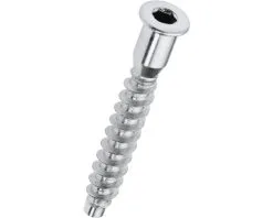 HETTICH Verbindingsschroef 7x50 Mm Verzinkt, 50 Stuks