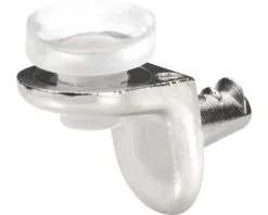 HETTICH Glasplaatdrager 5 Mm Vernikkeld, 50 Stuks