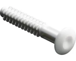 HETTICH Deuvel Kunststof 6,9x39 Mm Wit, 50 Stuks