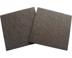 Viltglijder Zelfklevend Vierkant Bruin 100x100 Mm, 2 Stuks
