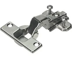 HETTICH Potscharnier SlideOn Half Voorliggend Vernikkeld