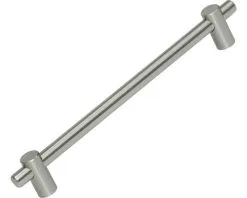 Stanggreep Roestvrij Staal Geborsteld, 192 Mm