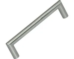 Meubelgreep Roestvrij Staal Geborsteld, 128 Mm
