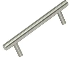 Stanggreep Roestvrij Staal Geborsteld, 96 Mm