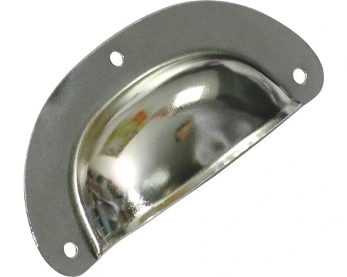 Komgreep Staalplaat Vernikkeld, 76 Mm