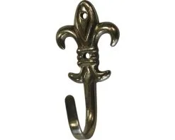 Garderobehaak Metaal Goud 68x31x30 Mm Met 1 Haak