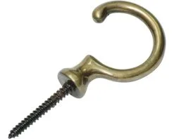 Garderobehaak Metaal Bruin 32x11x22 Mm Met 1 Haak