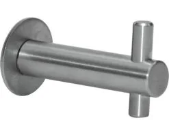 Garderobehaak Roestvrij Staal Geborsteld 65x30x35 Mm Met 1 Haak