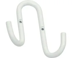 Garderobehaak Aluminium Wit 110x90x34 Mm Met 2 Haken