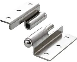 HETTICH Meubelscharnier Gebogen Rechtsdraaiend, Vernikkeld 50x40 Mm, 10 Stuks
