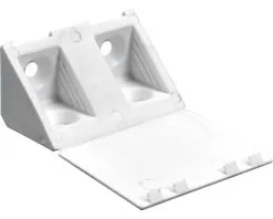 HETTICH Hoekverbinder Universeel, Kunststof Wit, 20 X 20 X 43 Mm, 20 Stuks
