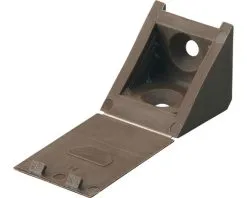 HETTICH Hoekverbinder, Kunststof Bruin, 23 X 23 X 23 Mm, 20 Stuks