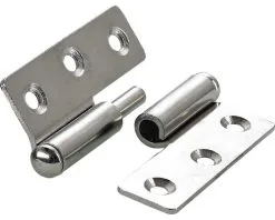 HETTICH Meubelscharnier Linksdraaiend, Vernikkeld 50x40 Mm, 10 Stuks