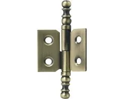 HETTICH Meubelscharnier Met Sierkop Rechtsdraaiend, Gebruineerd, 30x40 Mm, 10 Stuks