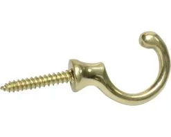 Garderobehaak Metaal Goud 32x11x22 Mm Met 1 Haak