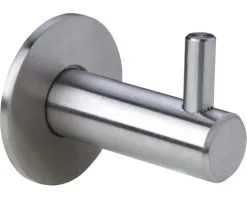 Garderobehaak Roestvrij Staal Geborsteld 43x14x29 Mm Met 1 Haak