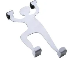 Garderobehaak Klimmer RVS-afwerking 152x57x56 Mm Met 2 Haken