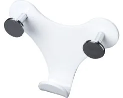 Garderobehaak Kunststof Wit 115x135x35 Mm Met 3 Haken